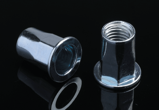 Aço de cabeça plana semi-hex corpo porca de porca aberta